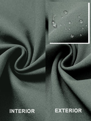 Chaqueta de golf con cremallera resistente al agua