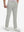Front lower body shot of model wearing silver gray breathable casual slacks with 4 pockets