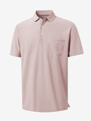 Moisture Wicking Heather Chest Pocket Golf Shirts