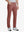 Front view of model wearing Stretch Plain Everyday Pants, athletic fit and minimal look – CRANBERRY