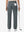 Back lower body shot of model wearing dark gray women's regular fit stretchy golf pants