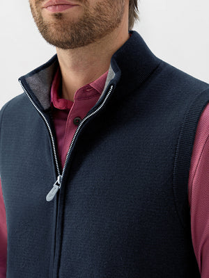 Luxury Wool Blend Warm Full Zip Vests