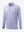 3D front view of the lightweight print long sleeve polo in purple wine glass, modern and athletic design.