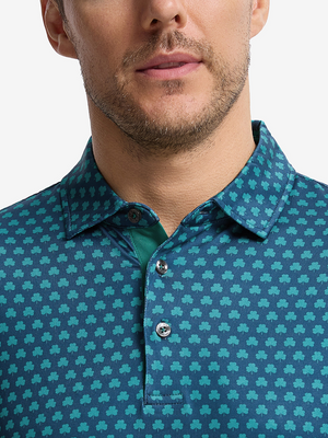 Polo de manga larga ligero con estampado