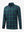 3D front view of the lightweight print long sleeve polo in dark plaid, modern and athletic design.
