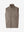 3D view of gray brown classic micro suede leather puffer vest