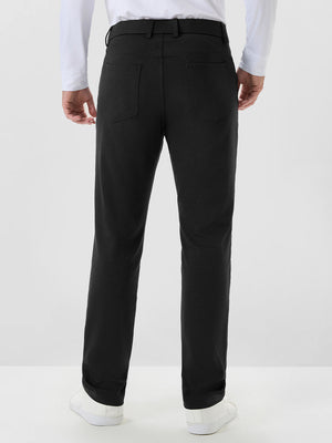 Textured Proflex Chino Pants With 5 Pockets