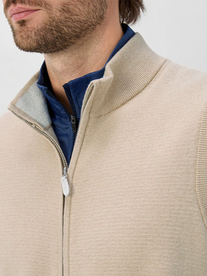 Luxury Wool Blend Warm Full Zip Vests