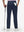 Back lower body shot of model wearing navy breathable casual slacks with 4 pockets