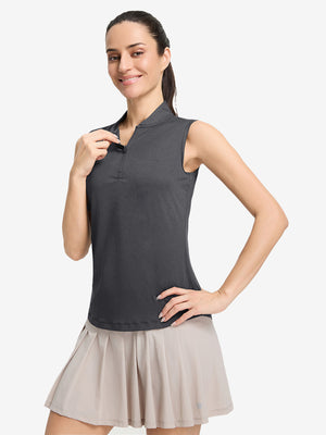 Women's 4-Way Stretch Q-Zip Pin Striped Golf Shirts