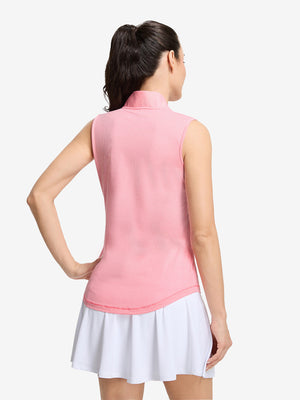 Women's 4-Way Stretch Q-Zip Pin Striped Golf Shirts