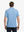 LIGHT BLUE Your Favorite Jacquard Polo back view, half body of model