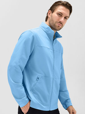 Lightweight Water-Resistant Nylon Blend Jacket