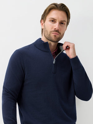 Wool Blend 1/4 Zip Sweater Pullover
