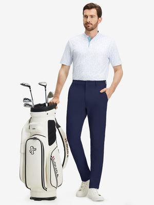 Stretch Cotton Golf Trousers with 5 Pockets