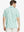 Back view of MAELREG Men's Performance Jersey Print Polo in Light Green Leaf – athletic fit