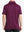 Back half-body view of MAROON STRIPE shirt, showing fit and stripe alignment