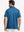 Back half-body view of COBALT BLUE1 Chest Print Polo Shirts