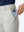 Detail view of front pocket on silver grey women's regular fit stretchy golf pants