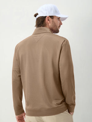 Herringbone Jacquard 1/4 Zip Pullover