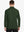 Back view of the olive green long sleeve pique polo, emphasizing its natural design and functional fit.