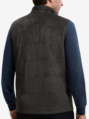 Classic Micro Suede Leather Puffer Vests