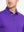 Male model wearing the Purple Everyday Classic Solid Polo, front view from nose to chest