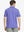 Back half-body view of male model wearing the Bluish Violet Everyday Classic Solid Polo