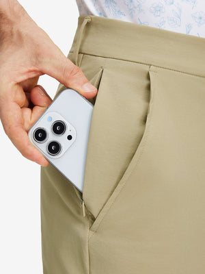 Stretch Cotton Golf Trousers with 5 Pockets