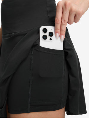 Women's High Waisted Golf Skirts with 4 Inner Pockets
