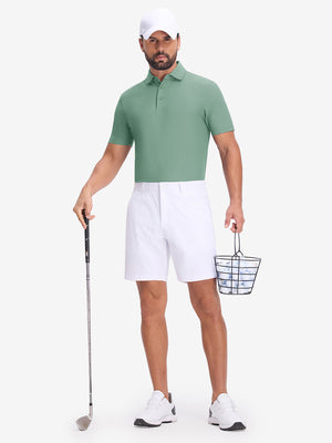 Polos de golf con cuello y textura de gofre Dry Fit