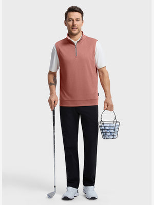 Lightweight Sleeveless Quarter Zip Golf Vest