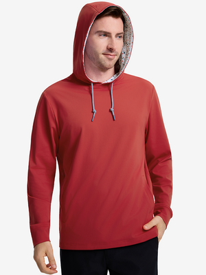 Soft Stretchy Hoodies with Inner Print Hood