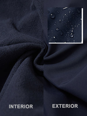 Pantalones de vestir de vellón térmico repelente al agua