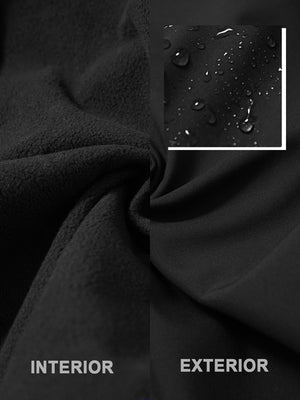 Pantalones de vestir de vellón térmico repelente al agua