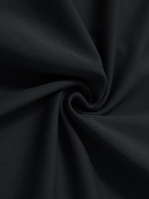 Fabric close-up of dry fit stretchy sweatshirts hoodies, soft knit texture with breathable feel in black