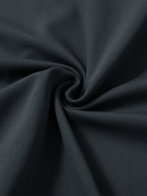 Fabric detail of youth long sleeve hoodied with kangaroo pocket, soft knit texture with dark grey tone
