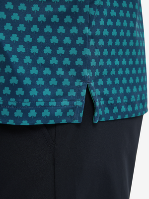 Polo de manga larga ligero con estampado