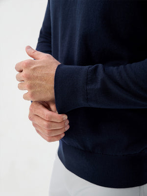 Wool Blend 1/4 Zip Sweater Pullover