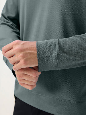 Herringbone Jacquard 1/4 Zip Pullover
