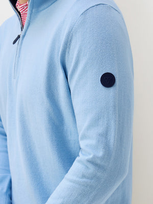 Wool Blend 1/4 Zip Sweater Pullover