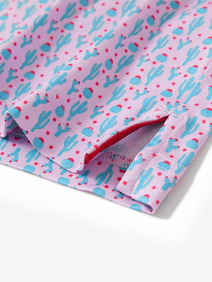 Youth Print Stretch Lightweight Polo Shirts