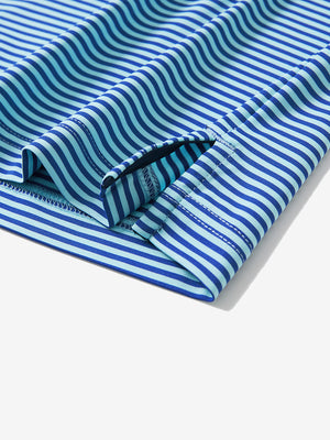 Upgraded Two-tone Striped Quick Dry Polo Shirt