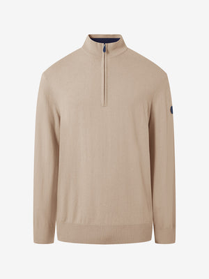 Wool Blend 1/4 Zip Sweater Pullover