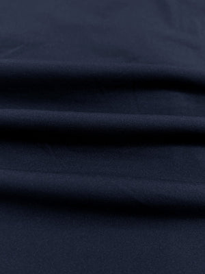 Close-up of lightweight breathable fabric texture, showing fine woven details, lightweight upf50+ short sleeve golf vests jacket in navy