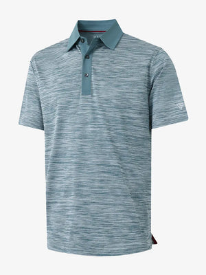 3D render showcasing the slate green heather fabric’s subtle texture