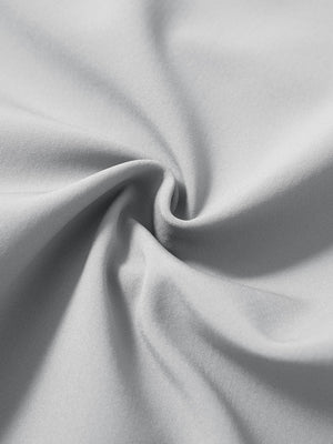 Fabric view of light grey water-resistant stretch heat-tech winter trousers