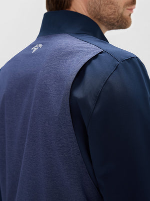 Windproof Colorblock Heather Full Zip Jacket