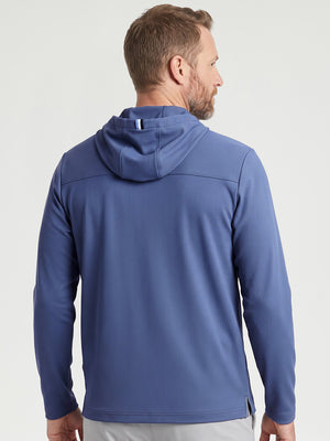 Vertical Stripes Ribbed Knit Hoodies Sweatshirt