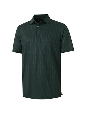 Polos de golf de cuello con contraste y estampado completo elegantes